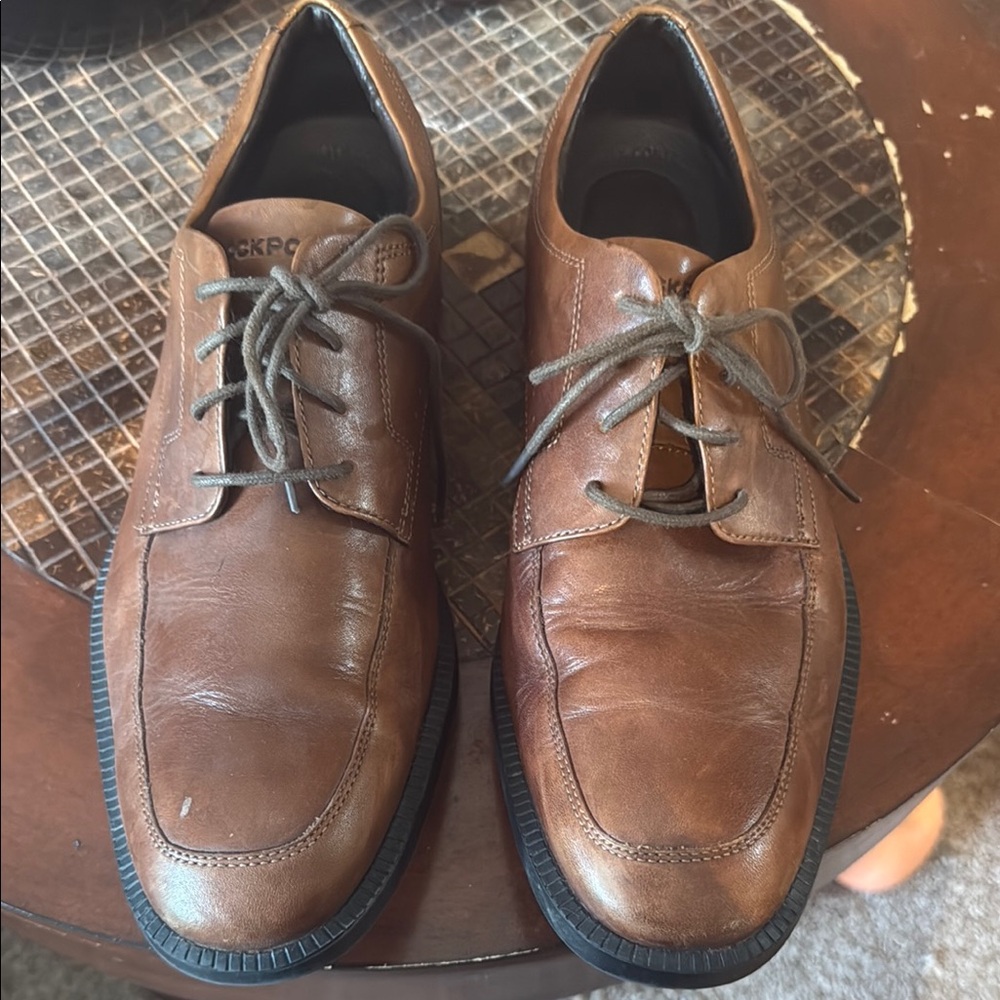 Rockport Brown Leather Oxford Shoes